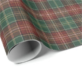 Rustic Autumn Plaid Geschenkpapier (Rolleneckpunkt)