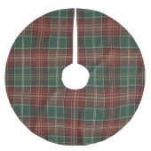 Rustic Autumn Plaid Polyester Weihnachtsbaumdecke (Vorderseite)