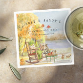 Rustic Autumn Porch | Thanksgiving Serviette