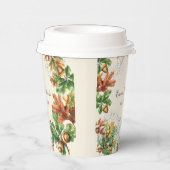 Rustic Autumn Woodland Baby Shower Pappbecher (Rechts)