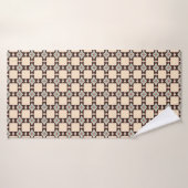 Rustic Aztec Cross Boho Pattern Pet Towel Badehandtuch (Badehandtuch)