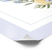 Rustic Baby Animal Baby Shower Bunny Diaper Raffle Poster (Ecke)