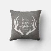 Rustic Baby Boy Kinderzimmer Antlers Little Man Ca Kissen (Rückseite)