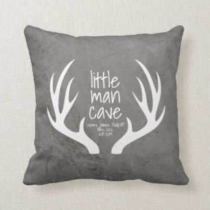 Rustic Baby Boy Kinderzimmer Antlers Little Man Ca Kissen