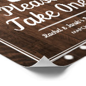 Rustic Baby ist das Brechen Baby Dusche Gefallen N Poster (Ecke)