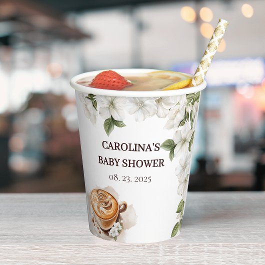 Rustic Baby ist das Brechen der Coffee Baby Dusche Pappbecher