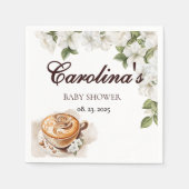 Rustic Baby ist das Brechen der Coffee Baby Dusche Serviette (Vorderseite)