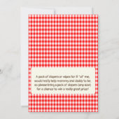 Rustic Baby Q GRILLEN Baby Shower Einladung (Rückseite)