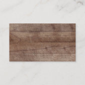 Rustic Baby Showdiaper Raffle Ticket Begleitkarte (Rückseite)