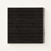 Rustic Baby wird Blue Baby Shower Gästebuch Notizblock (Rückseite)