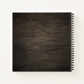 Rustic Baby wird Gold Baby Shower Gästebuch Notizblock (Rückseite)