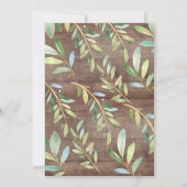 Rustic Baby Wolf und Mama Baby Shower Einladung (Rückseite)