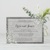 RUSTIC BABY'S ABEND INVITATION EINLADUNG (Stehend Vorderseite)