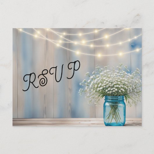 Rustic Baby's Atem Mason Jar UAWG Postcard Postkarte (Vorderseite)