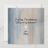 Rustic Baby's Breath Bridesmaid Vorschlag Card Einladung (Rückseite)