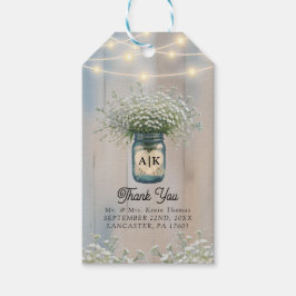 Rustic Baby's Breath Country Wedding Vielen Dank T Geschenkanhänger
