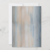 Rustic Baby's Breath Mason Jar Wedding Einladung (Rückseite)