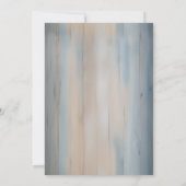 Rustic Baby's Breath Mason Jar Wedding Einladung (Rückseite)