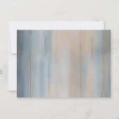 Rustic Baby's Breath Wedding Foto Danke Karte (Rückseite)