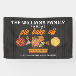 Rustic Bake Off B Family Pumpkin Pie Competition Banner