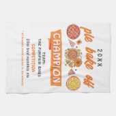 Rustic Bake Off Pumpkin Pie Competition Champion Geschirrtuch (Horizontal)