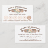 Rustic Bakery Buy Fünf erhalten Rabatttreue Visitenkarte (Vorne/Hinten)