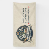 Rustic Bakery Store Pastry Dessert Sweet Cake Shop Banner (Vertikal)