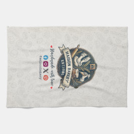 Rustic Bakery Store Pastry Dessert Sweet Cake Shop Geschirrtuch