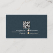 Rustic Bakery Store Pastry Dessert Sweet Cake Shop Treuekarte (Rückseite)