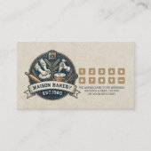 Rustic Bakery Store Pastry Dessert Sweet Cake Shop Treuekarte (Vorderseite)