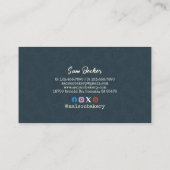 Rustic Bakery Store Pastry Dessert Sweet Cake Shop Visitenkarte (Rückseite)