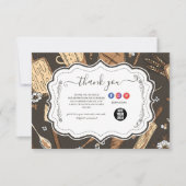 Rustic Baking Business Dankeskarte (Vorderseite)