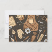 Rustic Baking Business Dankeskarte (Rückseite)