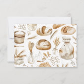 Rustic Baking Business Dankeskarte (Rückseite)