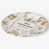 Rustic Baking Business Pappteller (Schrägansicht)