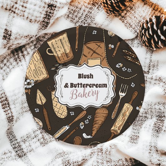 Rustic Baking Business Pappteller