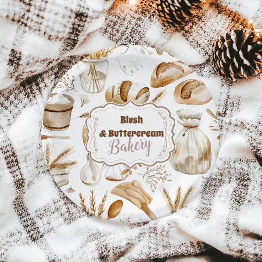 Rustic Baking Business Pappteller