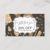 Rustic Baking Business Rabattkarte (Vorderseite)