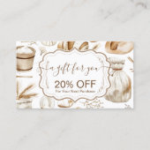 Rustic Baking Business Rabattkarte (Vorderseite)