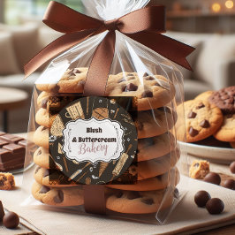 Rustic Baking Business Runder Aufkleber