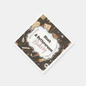 Rustic Baking Business Serviette (Ecke)