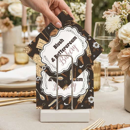 Rustic Baking Business Serviette