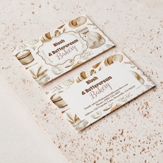 Rustic Baking Business Visitenkarte