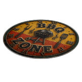 Rustic Barbecue Outdoor Kitchen & Man Cave Gift Schneidebrett (Ecke)