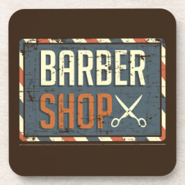 Rustic Barber SHOP SIGN Getränkeuntersetzer