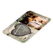 Rustic Bark Wood Heart Eukalyptus Greenery Brown Magnet (Linke Seite)