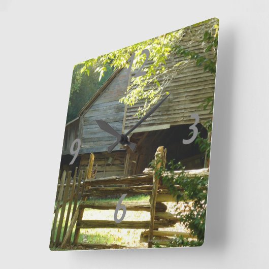 Rustic barn clock quadratische wanduhr (Winkel)