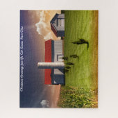 Rustic Barn Ohio.Christmas Grüße Puzzle (Vertikal)