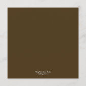 Rustic Barn Wedding Menu Card Menükarte (Rückseite)