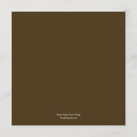 Rustic Barn Wedding Menu Card Menükarte (Rückseite)